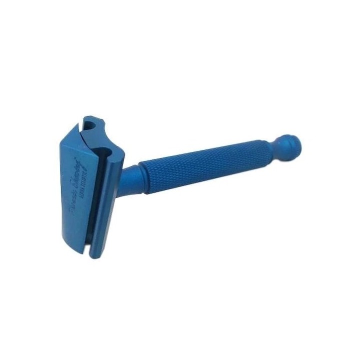Maquinilla afeitar clásica Slant Alpha Ecliptic BLue Phoenix Artisan Accoutrements Aluminio Bronce