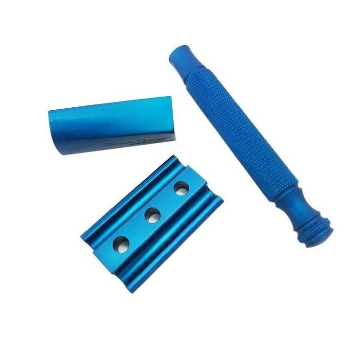 Phoenix Artisan Accoutrements Classic Shaving Razor Alpha Ecliptic Slant Aluminum Bronze