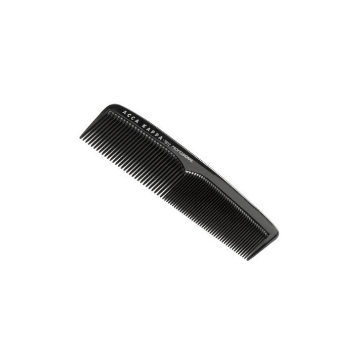 Acca Kappa Travel Comb fine and thick teeth 13,5cm with cover