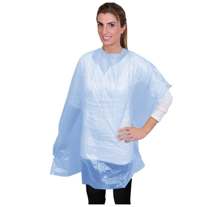 Blue single-use capes. 30 Units