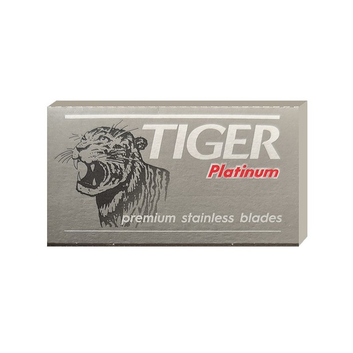 5 Hojas Doble Filo Tiger Platinum
