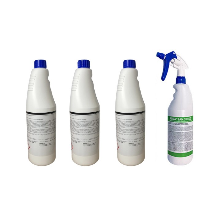 Surface Disinfectant Mida San 311KZ 1L. 4 Units