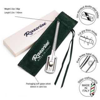 Maquinilla de Afeitar Cromada Premium Razorine
