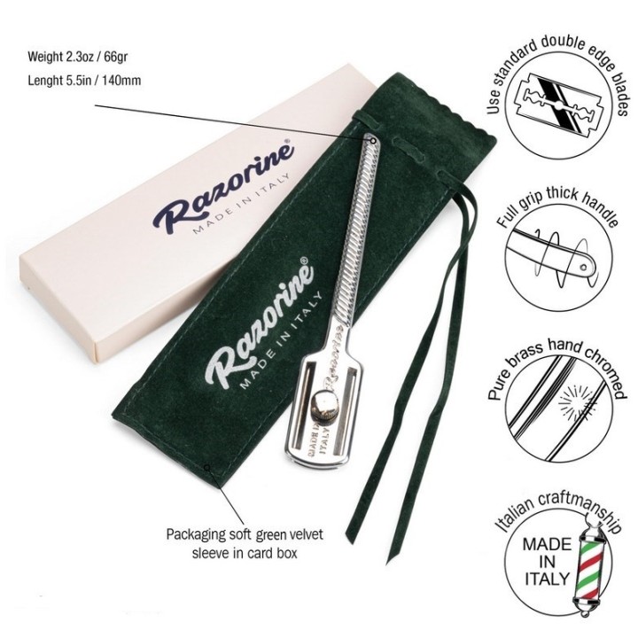 Maquinilla de Afeitar Cromada Premium Razorine