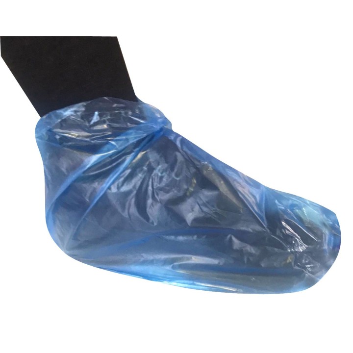 Cubre Zapatos Plástico Azul. Caja 200 Unidades.