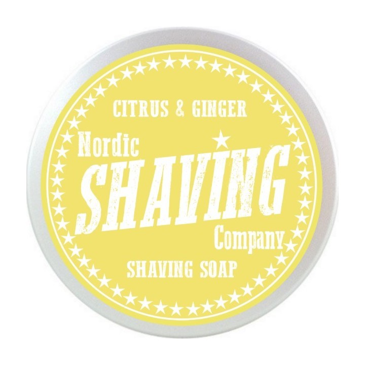 Nordic Shaving Soaps Citrus & Ginger Shaving Soap 80g