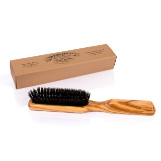 Mr Bear Family Olive Wood Beard Brush