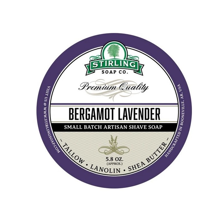 Jabón de Afeitar Bergamot Lavender Stirling Soap Co 170ml