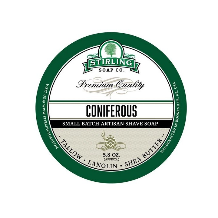 Stirling Soap Co Shaving Soap Coniferous 170ml