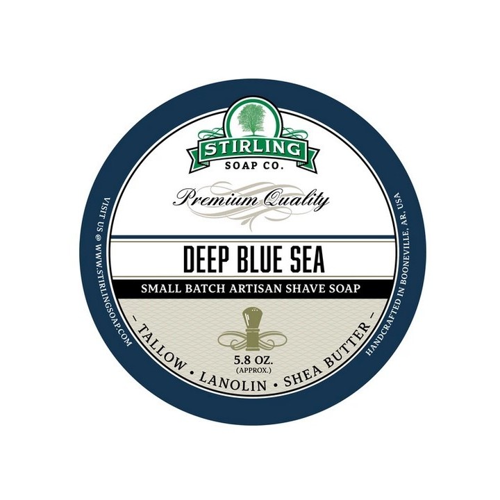 Stirling Soap Co Shaving Soap Deep Blue Sea 170ml