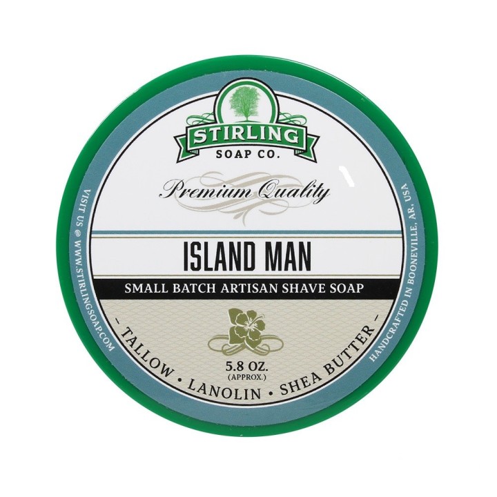 Stirling Soap Co Shaving Soap Island Man 170ml