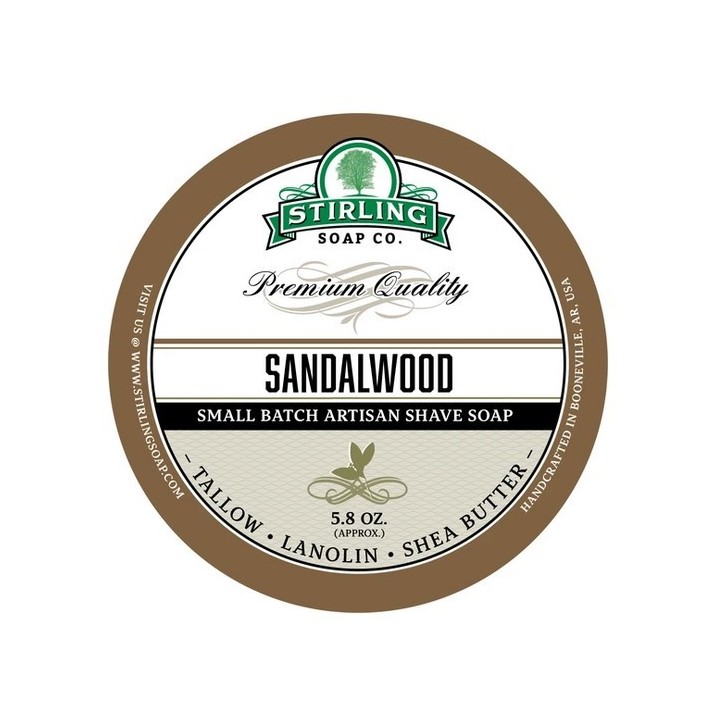 Jabón de Afeitar Sándalo Stirling Soap Co 170ml