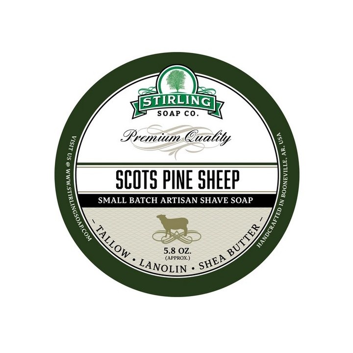 Jabón de Afeitar Scots Pine Sheep Stirling Soap Co 170ml