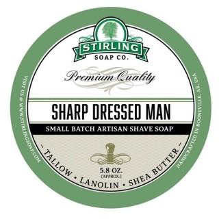 Stirling Soap Co Sharp Dressed Man Shaving Soap 170ml