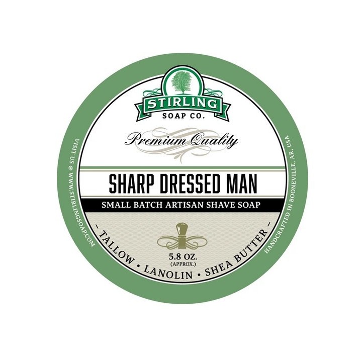 Jabón de Afeitar Sharp Dressed Man Stirling Soap Co 170ml