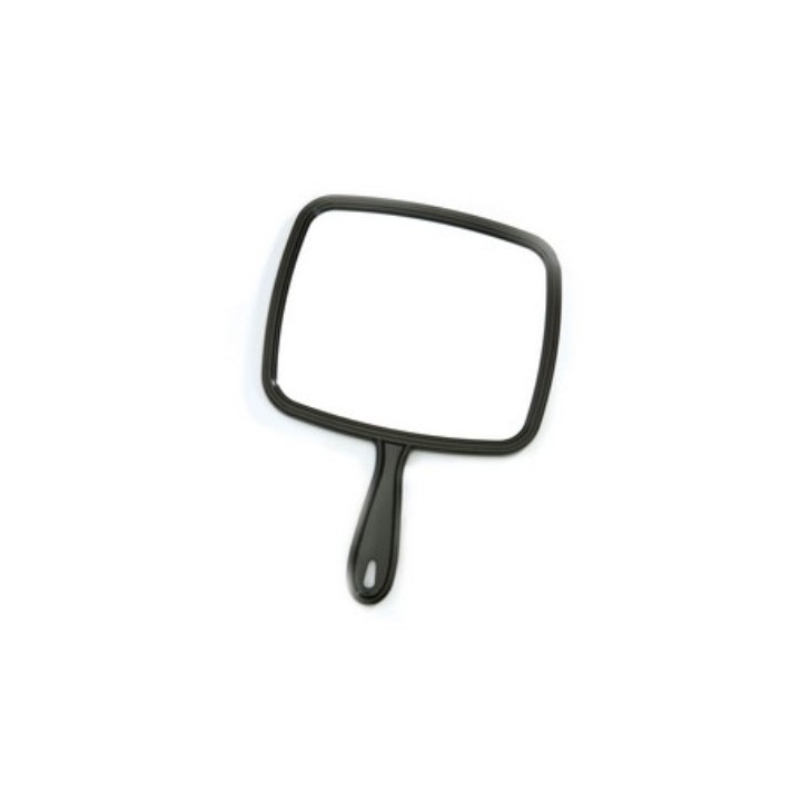 Large Mirror with Black Handle