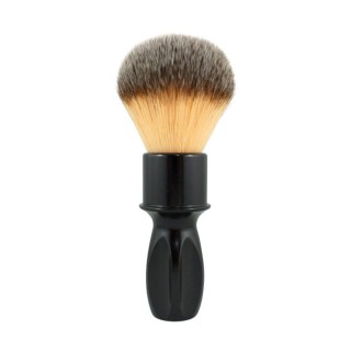 Razorock Plissoft Glossy Black 400 Silvertip Fibre Shaving Brush 24mm