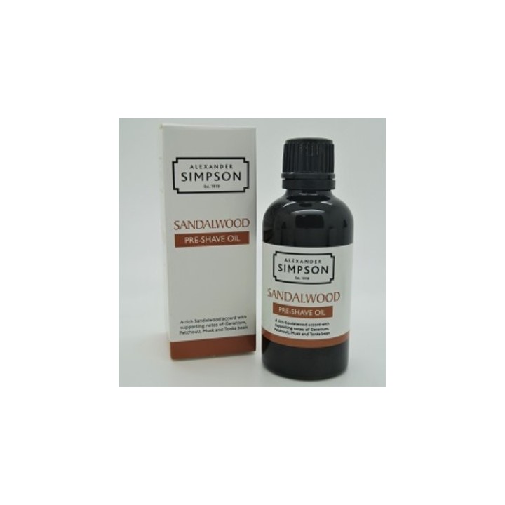 Aceite Pre Afeitado Sándalo Simpsons 50ml