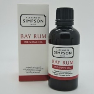Simpsons Bay Rum Pre Shave Oil 50ml