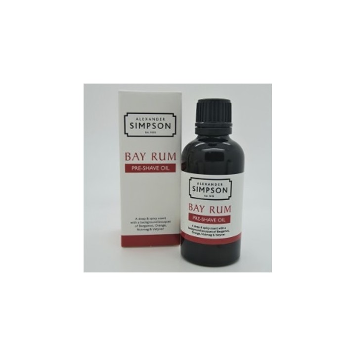 Simpsons Bay Rum Pre Shave Oil 50ml