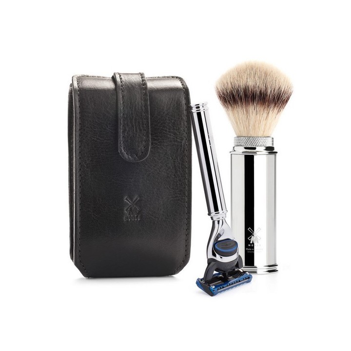 Mühle Travel Shaving Set Shaving Brush & Fusion Razor