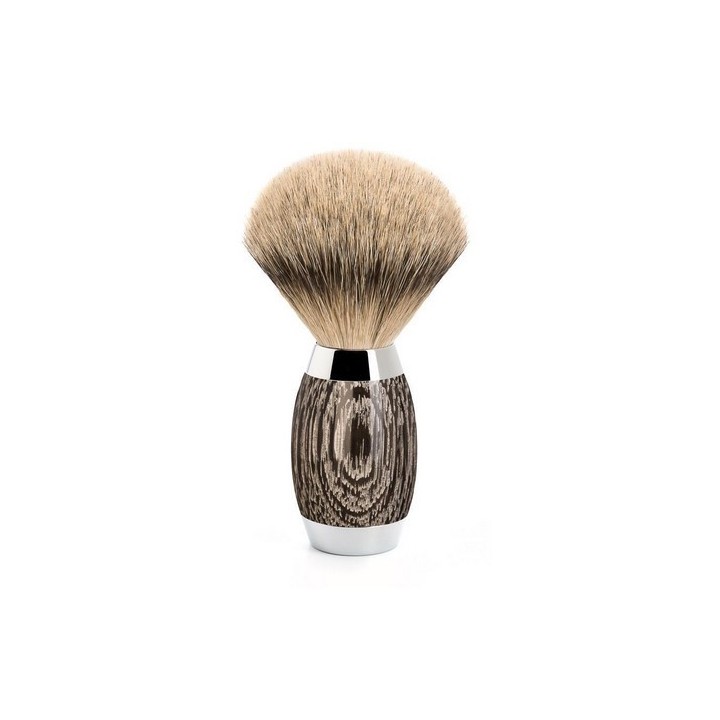 Set Afeitado Brocha de Afeitar Punta Plata & Maquinilla Gillette Fusion Roble Antiguo Mühle