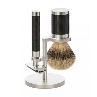 Set Afeitado Mühle Brocha Afeitar & Maquinilla Rocca Negra