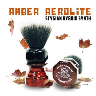 Phoenix Artisan Accoutrements Amber Aerolite 24mm Shaving Brush 