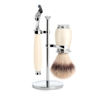 Set Afeitado Mühle Brocha Afeitar & Maquinilla Gillette® Fusion® Serie Purist Marfil