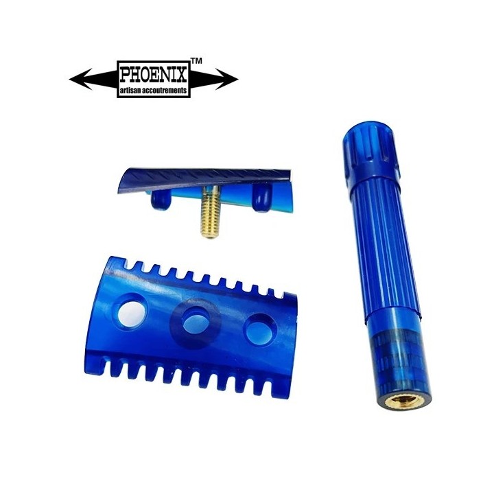 Maquinilla de Afeitar Clásica Slant Phantom Azul Phoenix Artisan Accoutrements