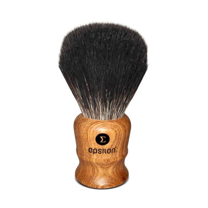 Brocha Afeitar Sintética Tejón Negro Epsilon Madera 26/54mm