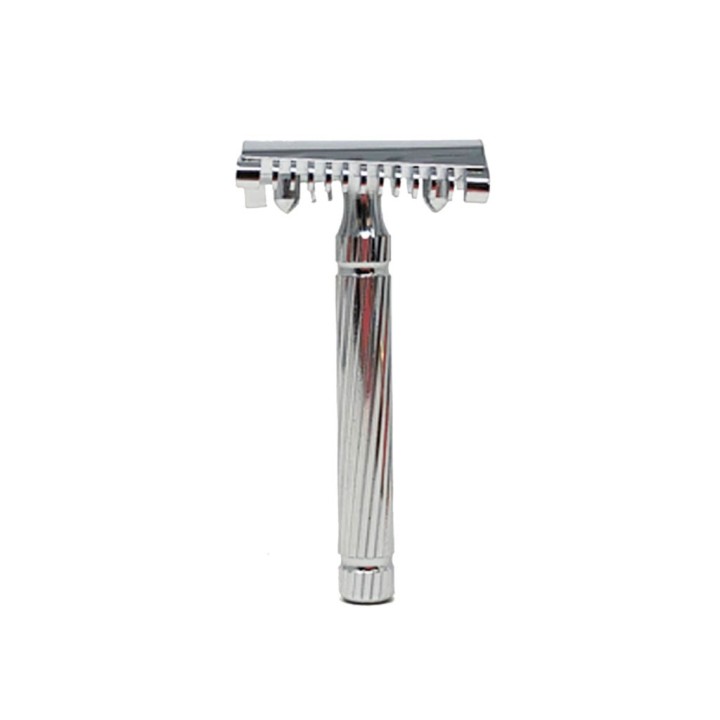 Fatip Piccolo Chrome Slant Close Open Double Edge Safety Razor