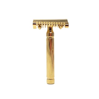 Fatip Piccolo Gold Slant Close Open Double Edge Safety Razor