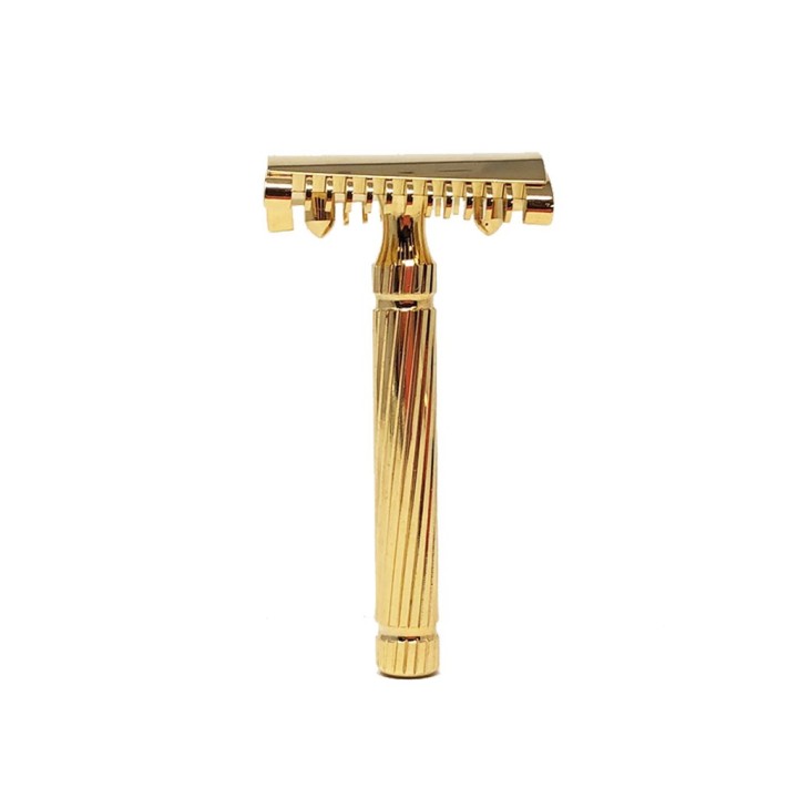 Fatip Piccolo Gold Slant Close Open Double Edge Safety Razor