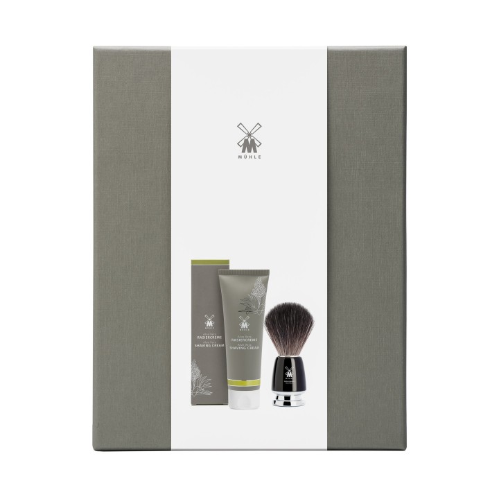 Set de Afeitado Crema de Afeitar Aloe Vera & Brocha Tejón Negro Fibra Mühle