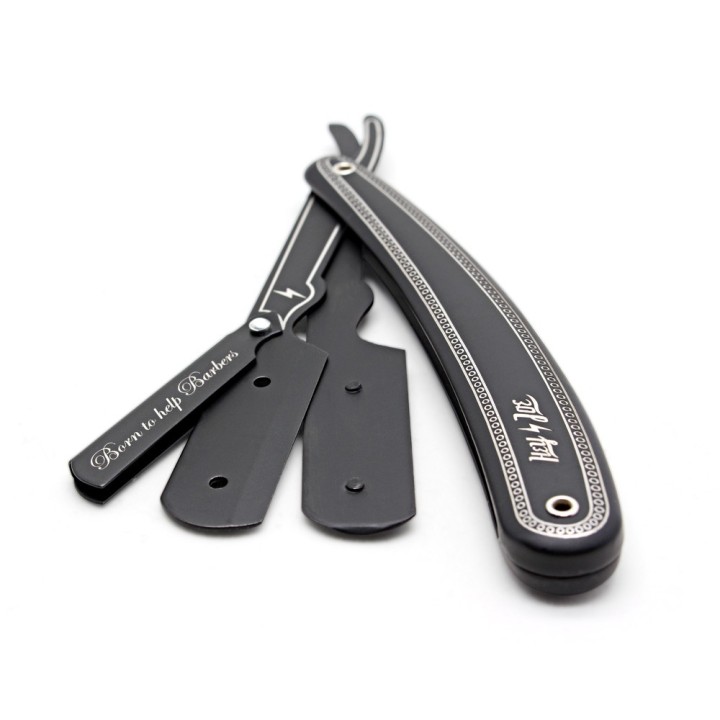 Navaja Barbero Acero Inoxidable Edición Carbono Hey Joe