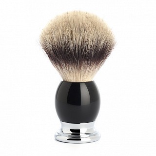 Brocha de Afeitar Mühle Tejón Punta Plata Porcelana