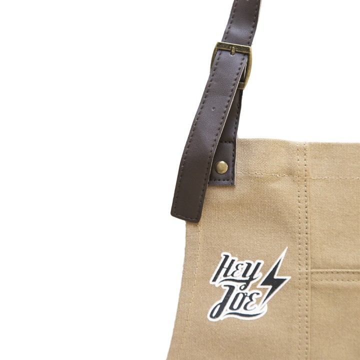 Delantal Barber Color Tierra Hey Joe