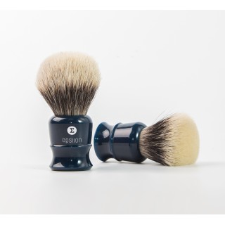 Epsilon Two Band Badger Shaving Brush Blue 55/26mm