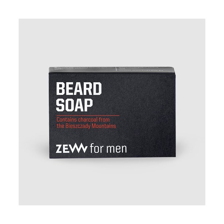 Zew for Men Beard Soap with charcoal 85ml
