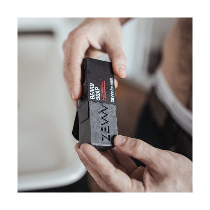Jabón para Barba con Carbón Activo Zew for Men 85ml