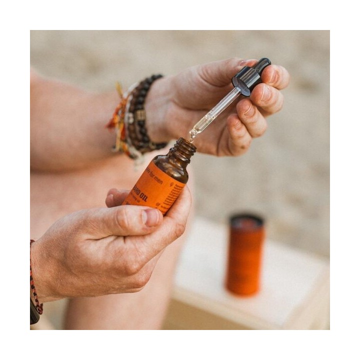 Aceite para Barba con Cáñamo efecto Brillo Zew for Men 30ml