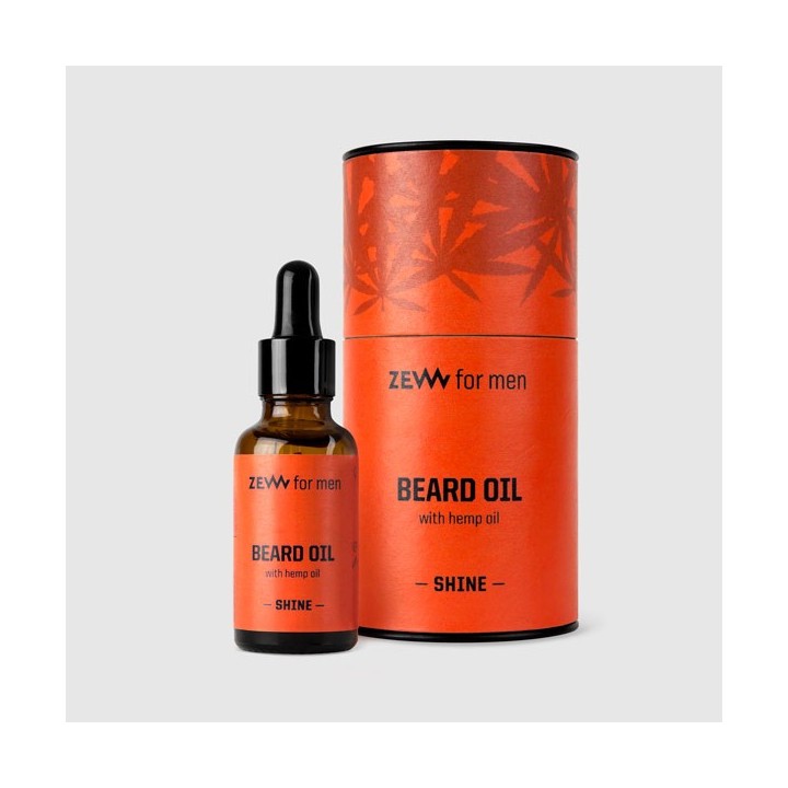 Aceite para Barba con Cáñamo efecto Brillo Zew for Men 30ml