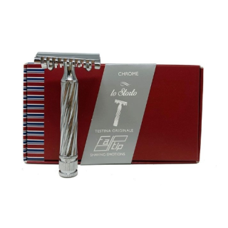 Fatip Chrome Slant Double Edge Safety Razor