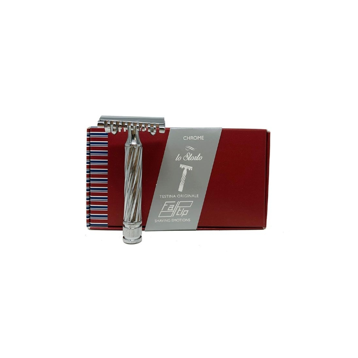 Fatip Chrome Slant Double Edge Safety Razor