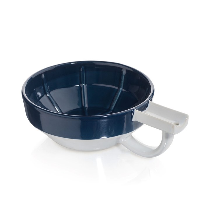 Bol de afeitar Fine Accoutrements Azul y Blanco