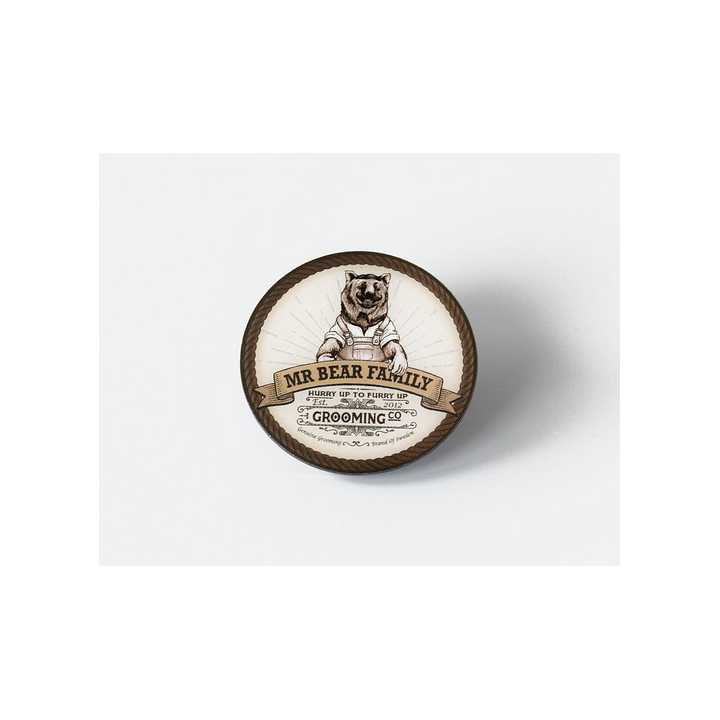 Mr Bear Family Logo Pin