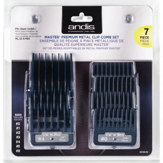 Andis Master Premium Metal Clip Comb Set