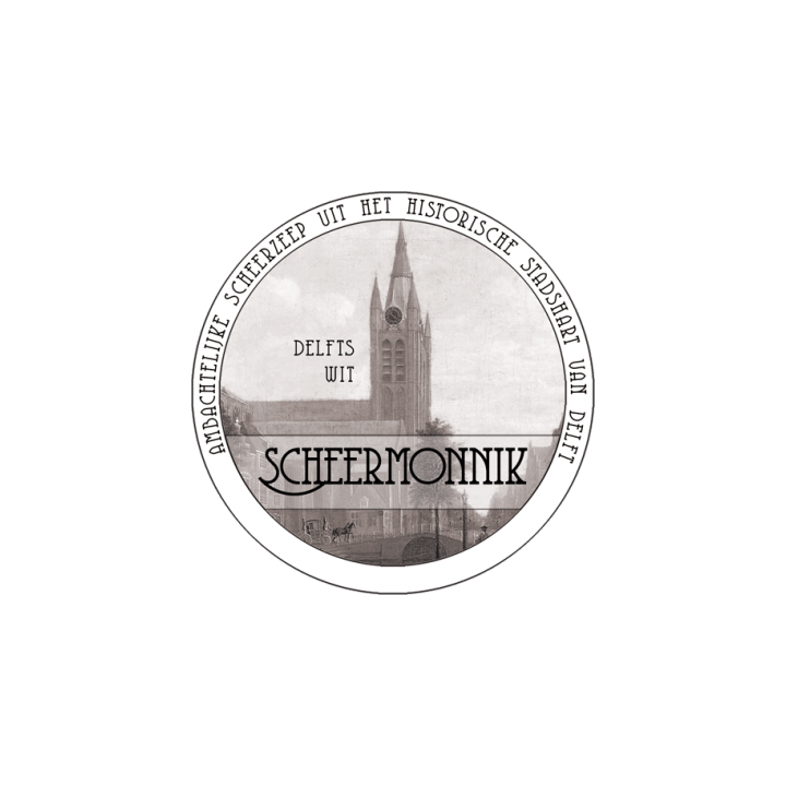 ScheerMonnik Delfts Wit Shaving Soap 75g.