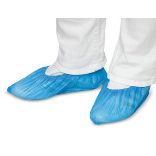 Blue Plastic Shoe Cover. Box 100 units